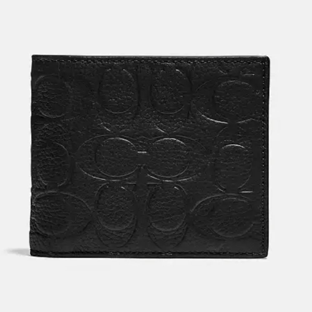New Coach 3-In-1 Wallet In Signature Leather Black
